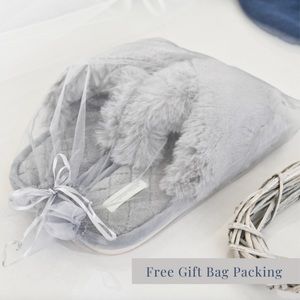 Fuzzy Crossband Slippers - NWT